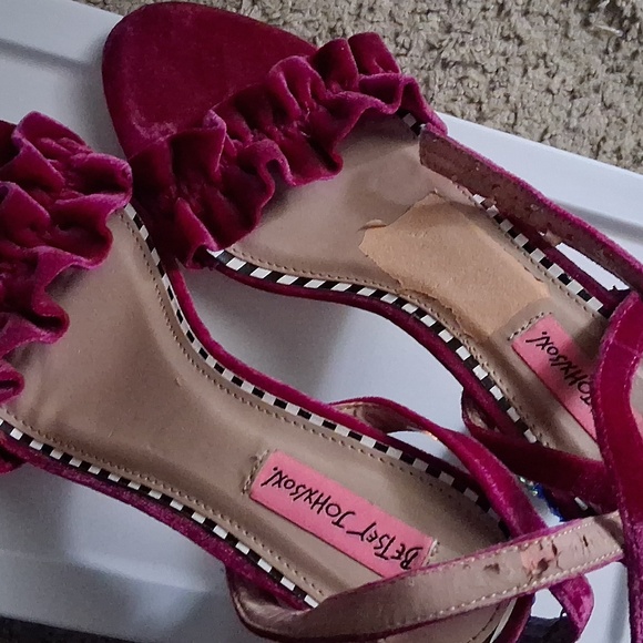 Betsey Johnson Iliana velvet sequin heels - Picture 7 of 9